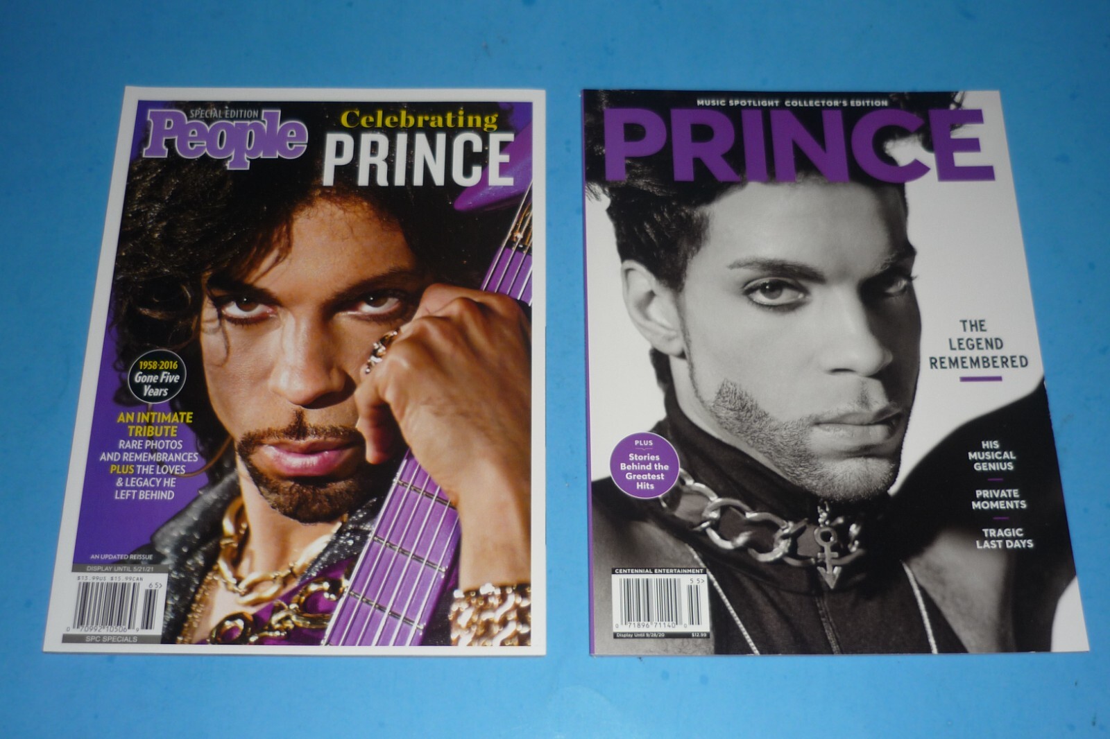 (2) PRINCE – COMMEMORATIVE MAGAZINES – PEOPLE / MUSIC SPOTLIGHT – BRAND NEW