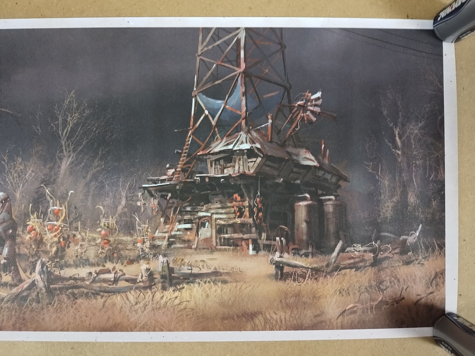 Fallout 4 Wasteland Concept ART PRINT – 8.5 x 17 Poster – Loot Crate Exclusive