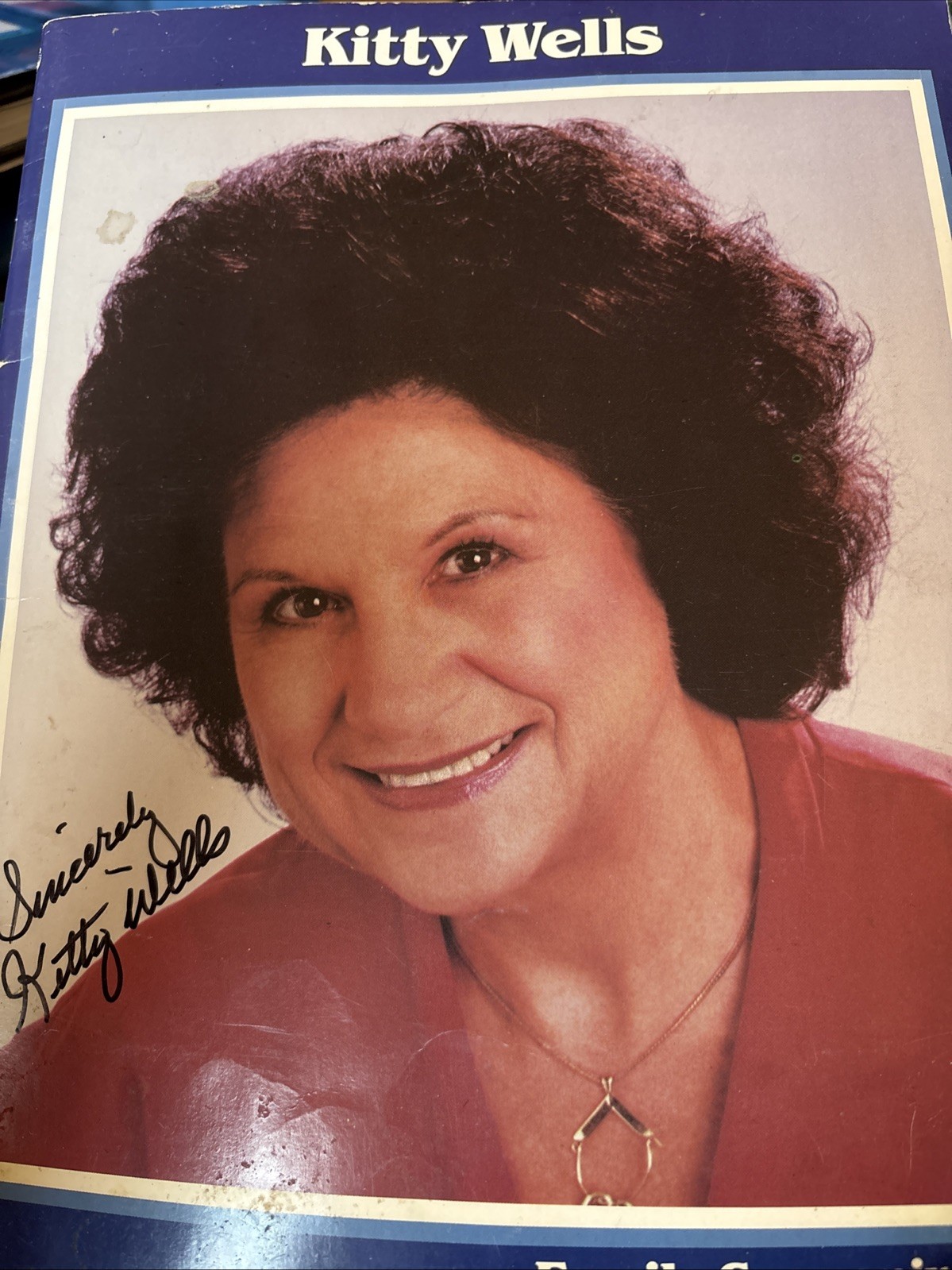 Kitty Wells Photo Family Souvenir Album SIGNED Johnny Bobby Wright + 2 More