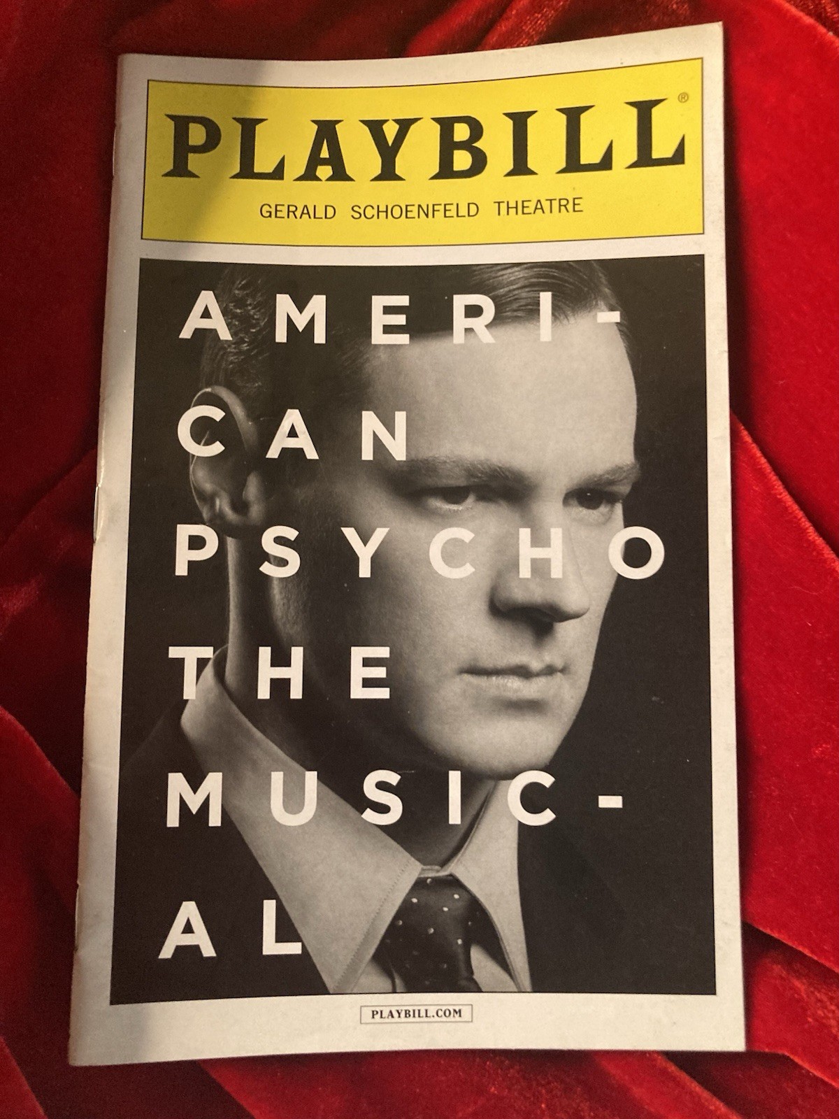 American Psycho Broadway Musical Opening Playbill + Business Card
