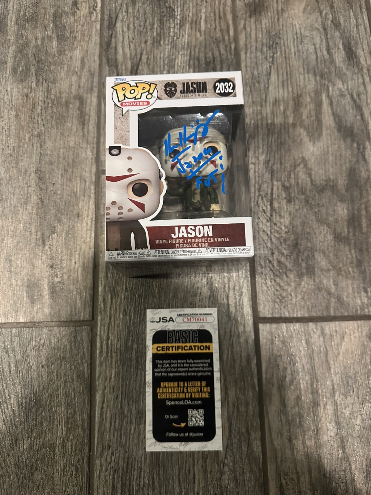 KEN KIRZINGER SIGNED JASON FUNKO POP JSA COA AUTOGRAPHED UNIV3RSE 2032