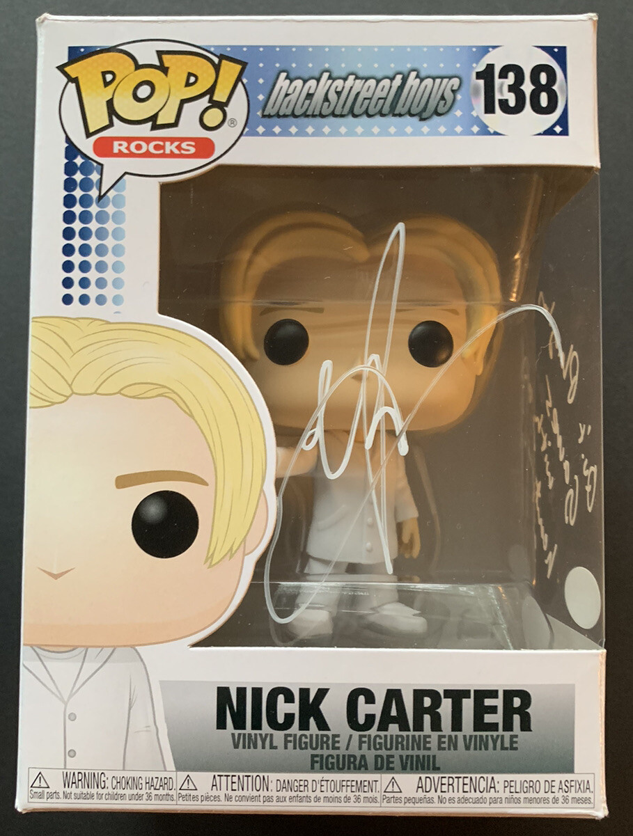Nick Carter Signed Funko POP #138 Backstreet Boys JSA COA #AN29502 Auto Vaulted