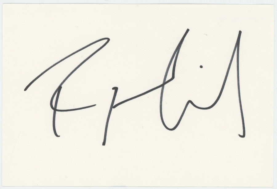 Ryan Gosling Project Hail Mary Autographed Signed Index Card AMCo COA
