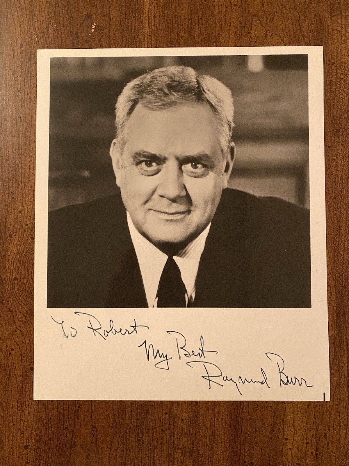 Raymond Burr Signed Autographed 8×10 Photo With COA Perry Mason Ironside
