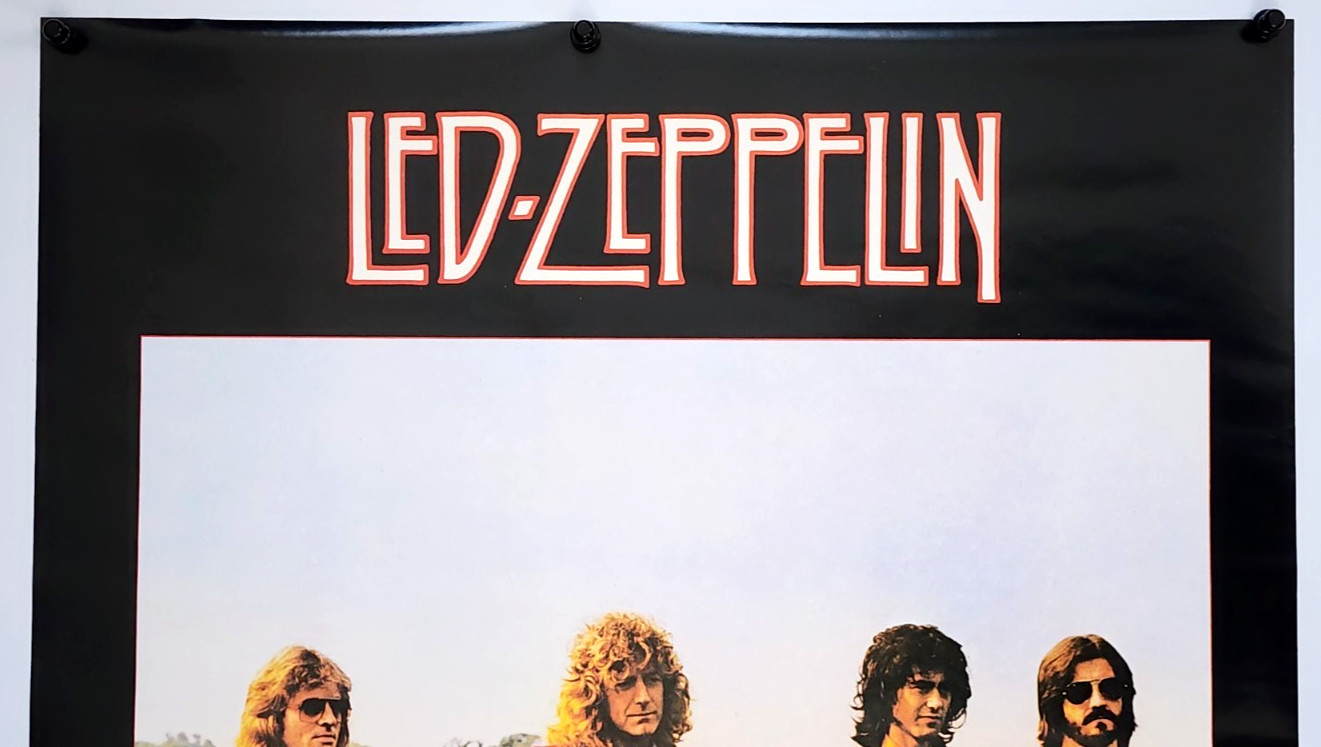 VERY RARE Led Zeppelin “In Through The Out Door” SWAN SONG Promo Poster 20×29