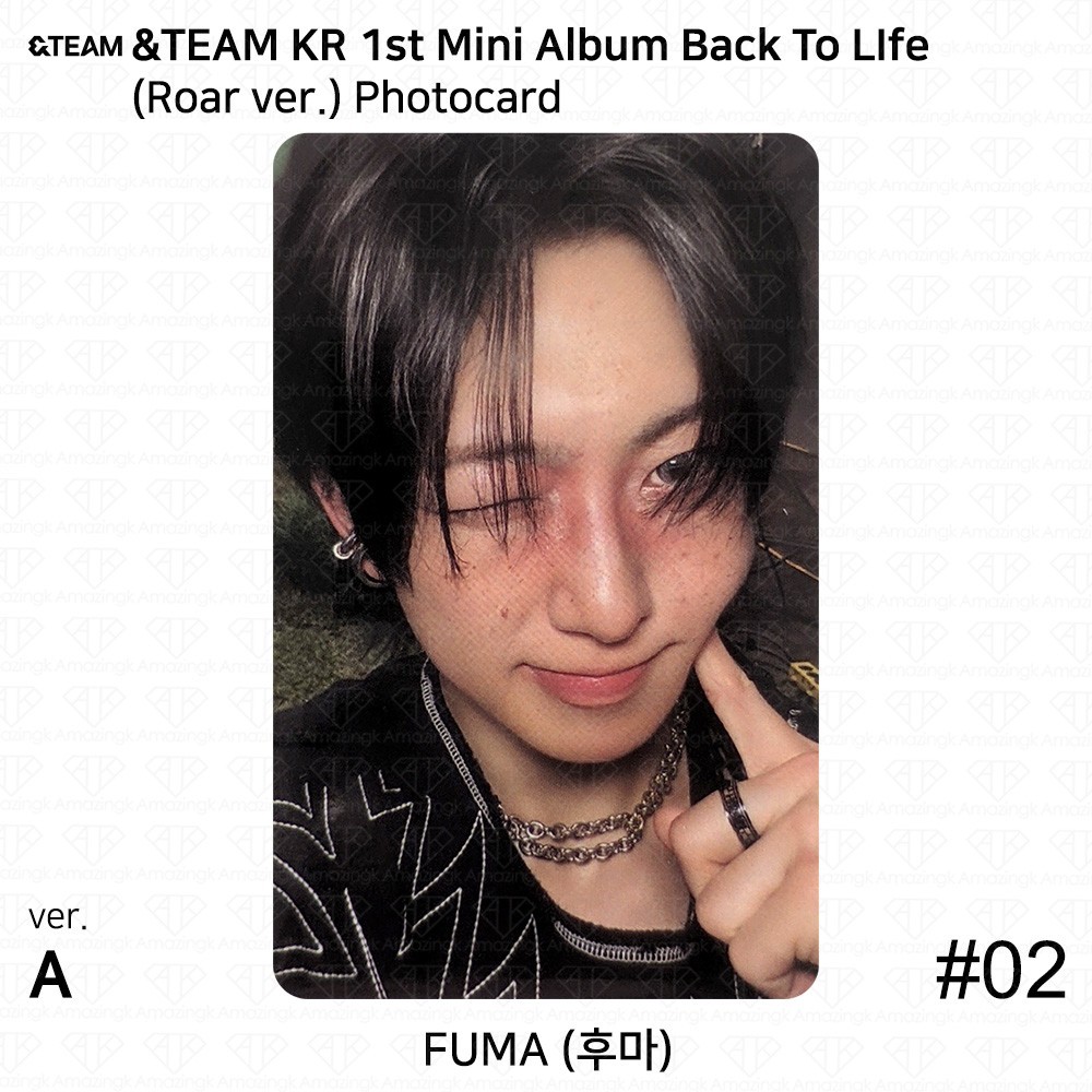 &TEAM KR 1st Mini Album Back To Life Roar ver. Official Photocard Postcard KPOP