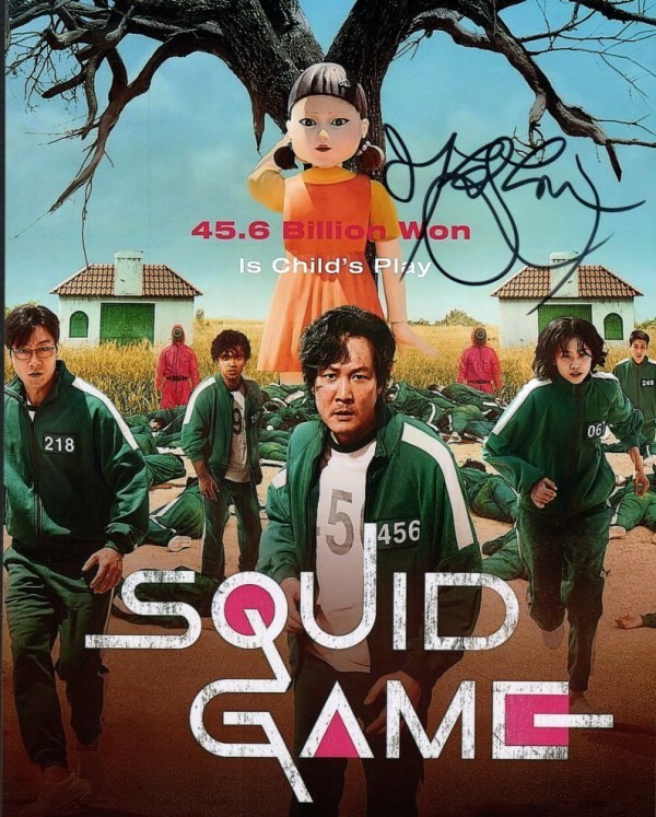 Jung Jae Lee – Squid Games Autographed Original 8×10 Photo LOA TTM