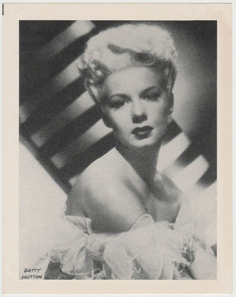 Betty Hutton vintage 1950s era 3.75 X 4.75 Paper Printed Photo – Film Star E1