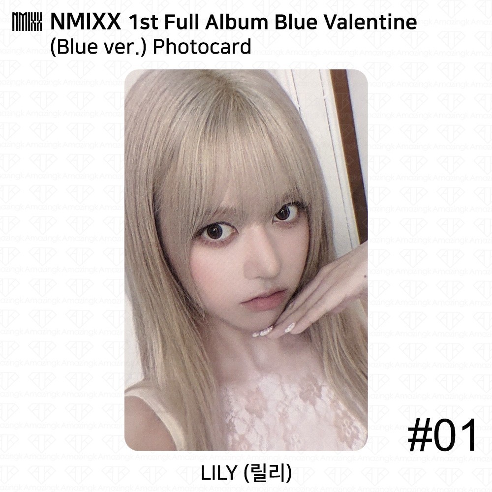 NMIXX 1st Full Album Blue Valentine Blue / Valentine / Chaos Official Photocard