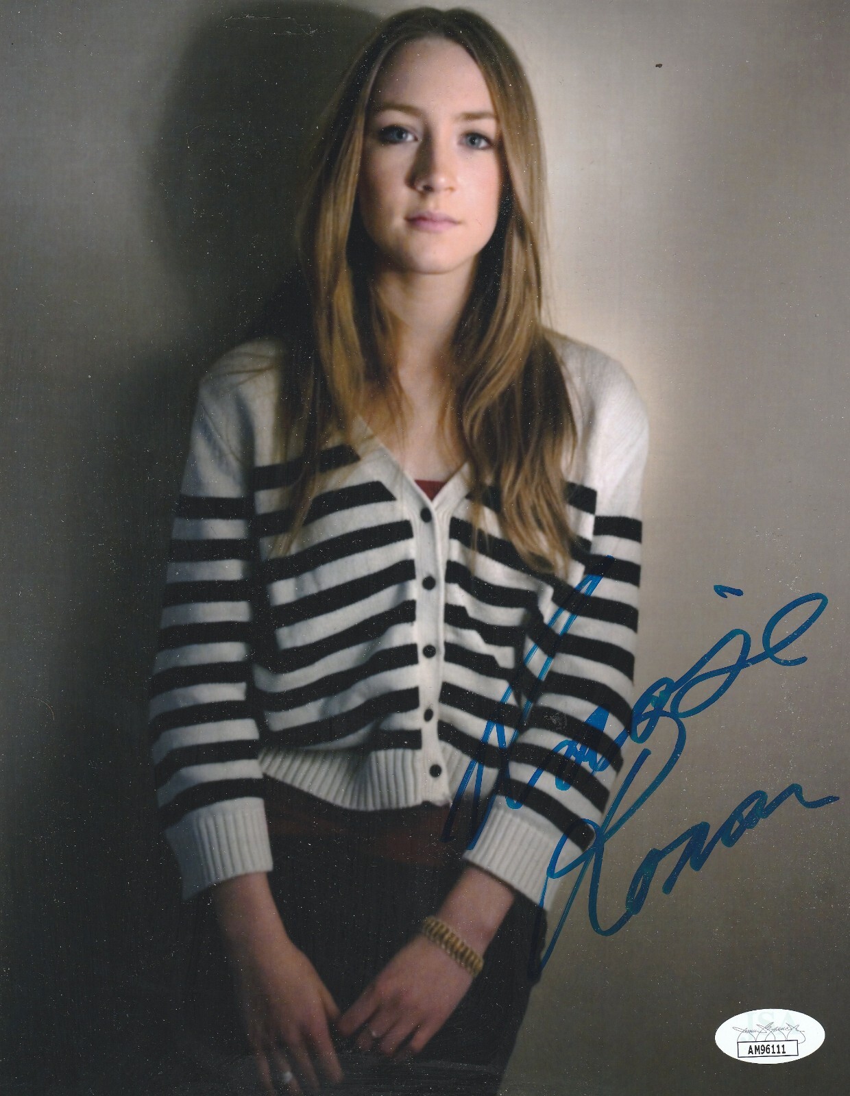 RARE FULL SIGNATURE SAOIRSE RONAN SIGNED 8X10 PHOTO W’PROOF JSA COA # 1