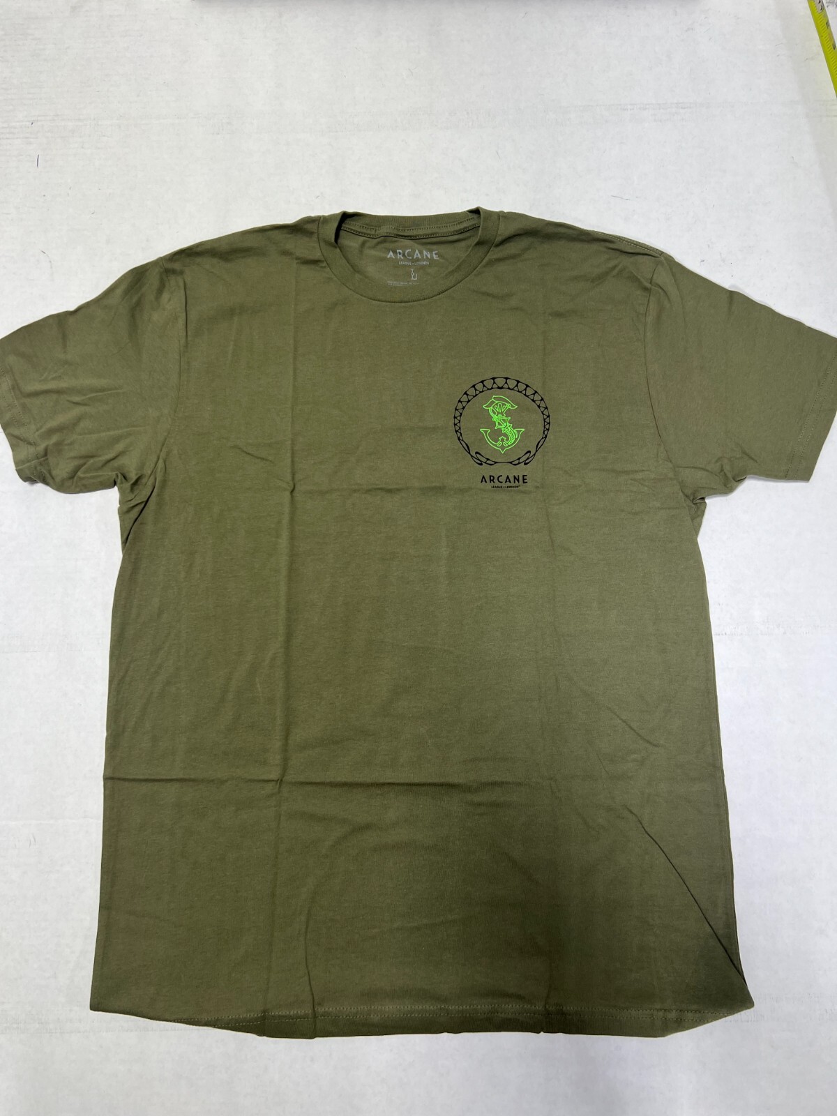 ARCANE League Legends THE SCRAP Hackers UV PRINT TEE T-SHIRT OFFICIAL MERCHAND,