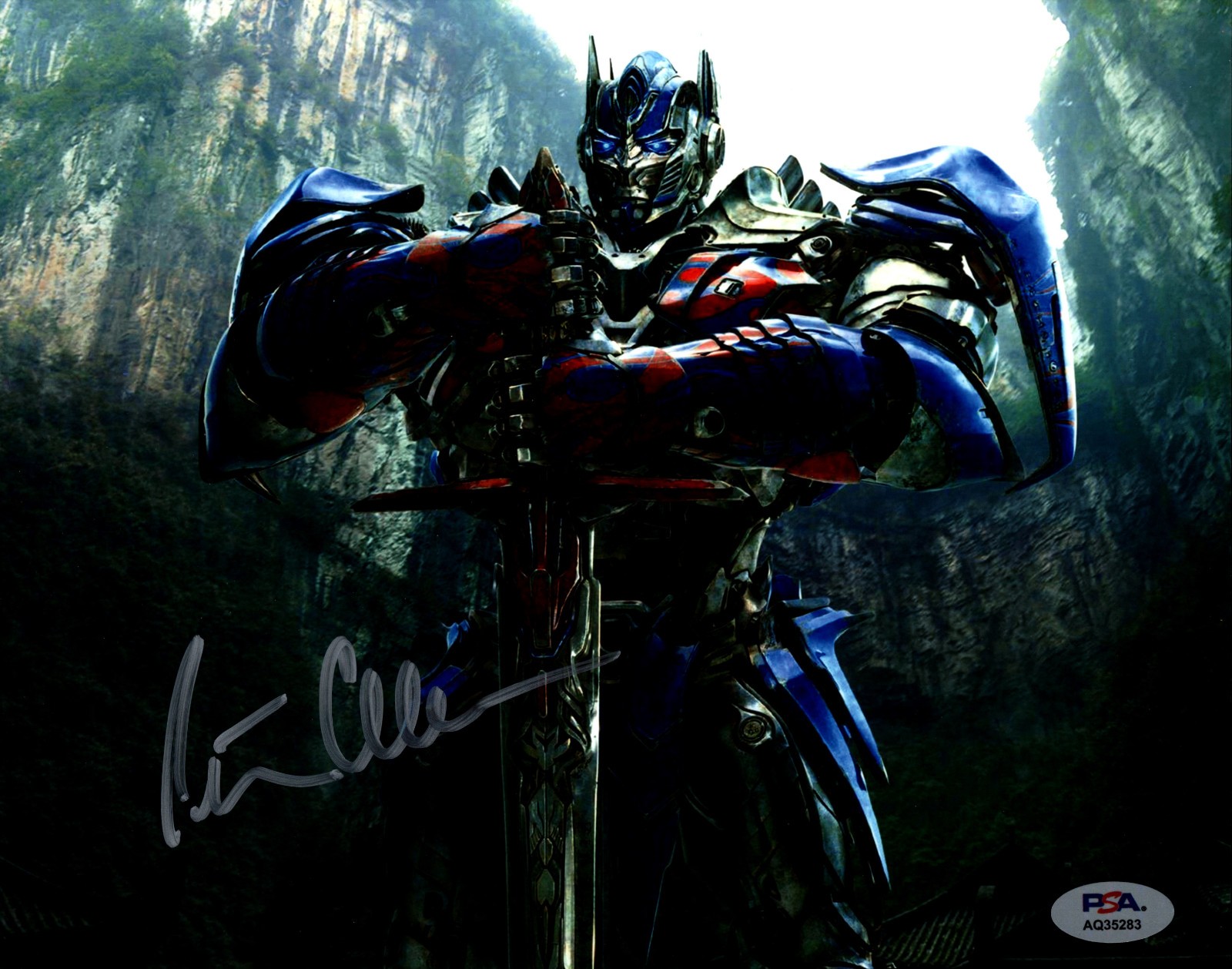 Peter Cullen Autograph 8×10 Photo Signed COA PSA Auto Transformers Optimus Prime
