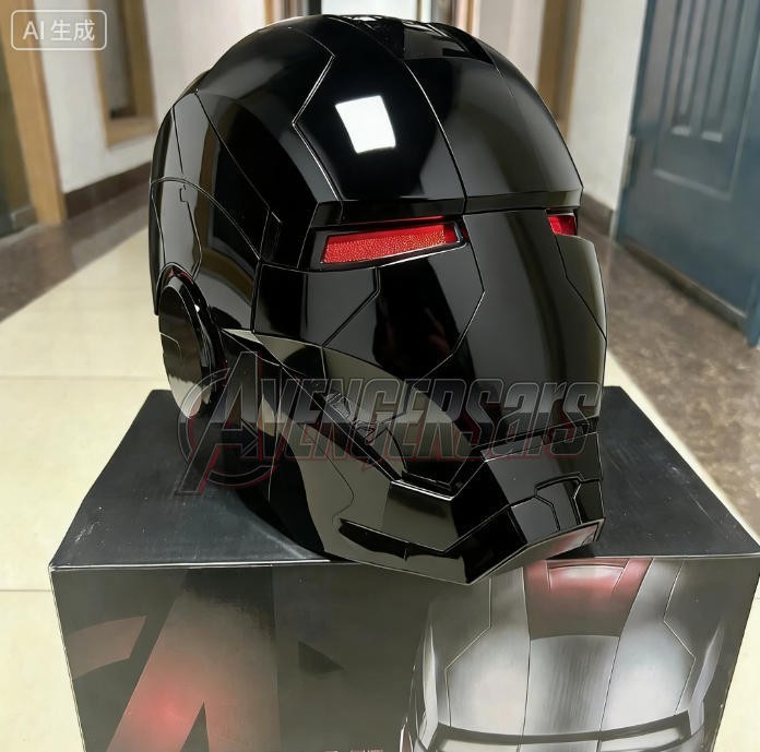 Iron Man MK5 Helmet 1:1 Wearable Mask Black Mark-5 Voice Control Cosplay Props