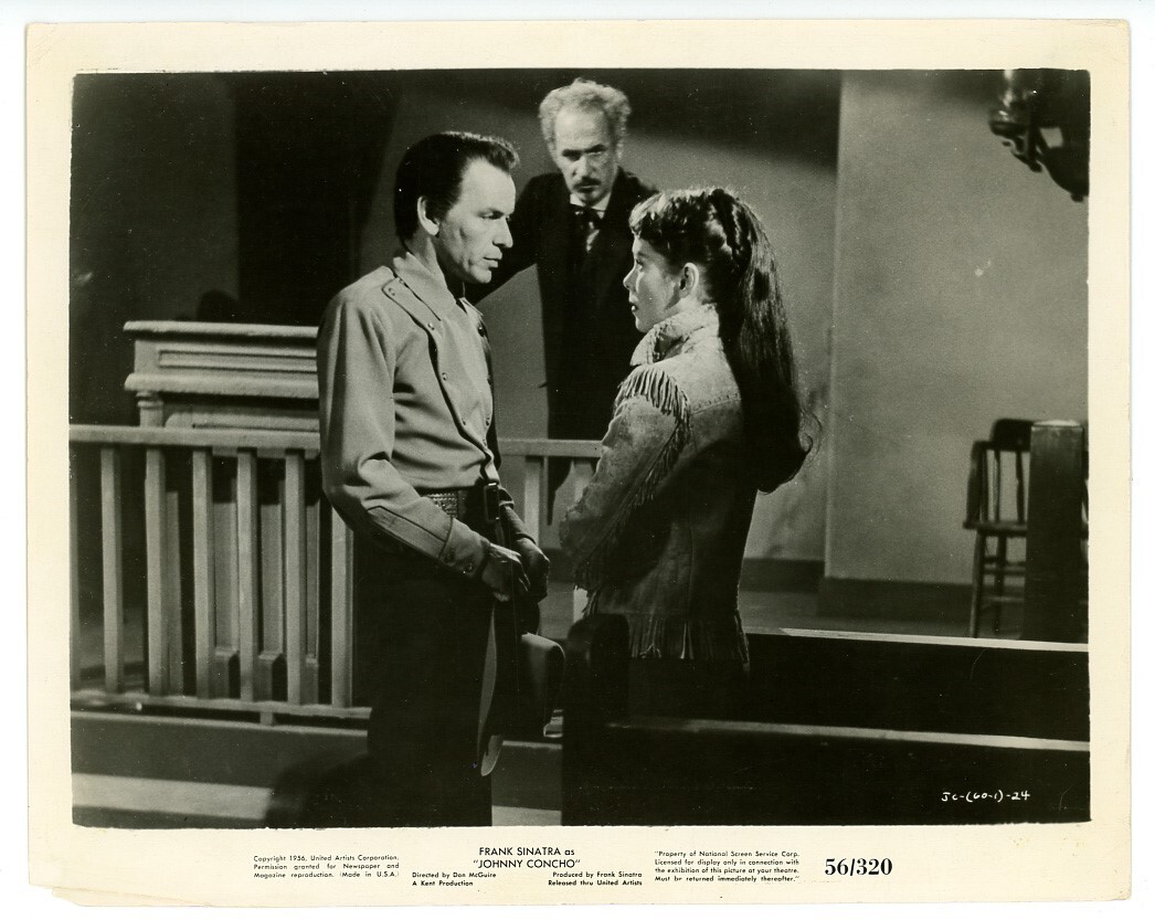 FRANK SINATRA orig movie photo lot of 4, JOHNNY CONCHO, MANCHURIAN CANDIDATE etc