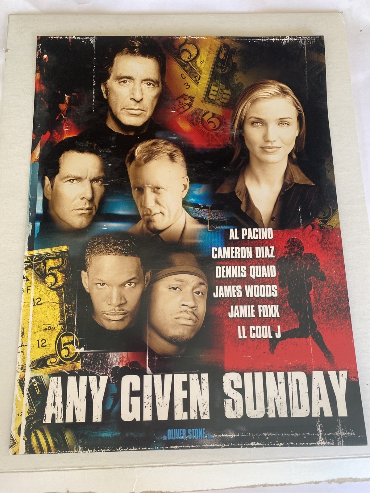 Any Given Sunday – Oliver Stone RARE 9×12 Folder Al Pacino Football