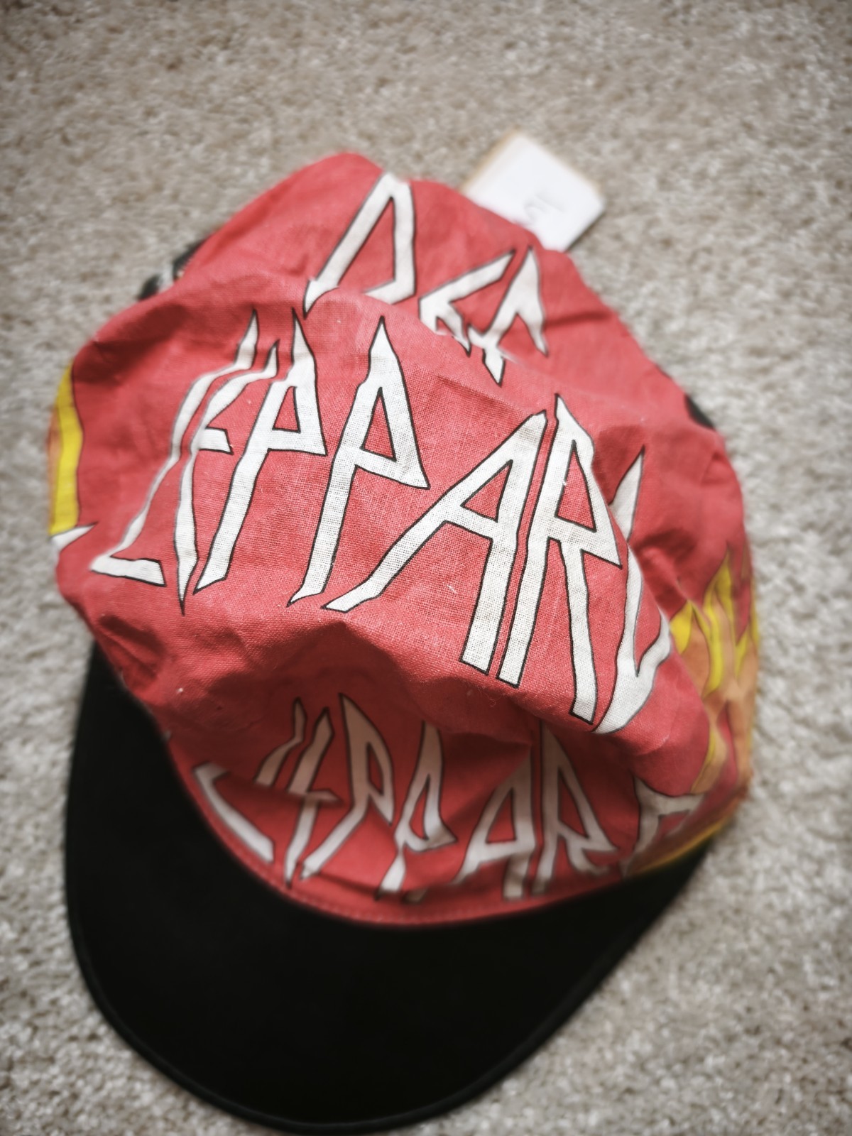 Vintage 1980’s Def Leppard Band Concert Tour Paper Hat