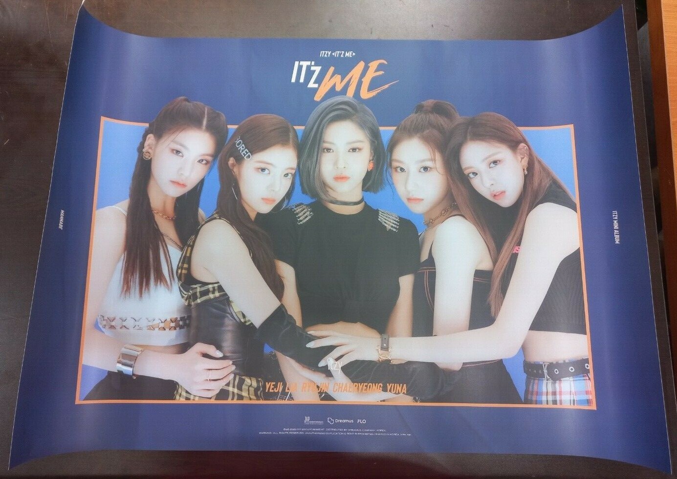 ITZY IT’Z ME Official Unfolded Poster – ME version