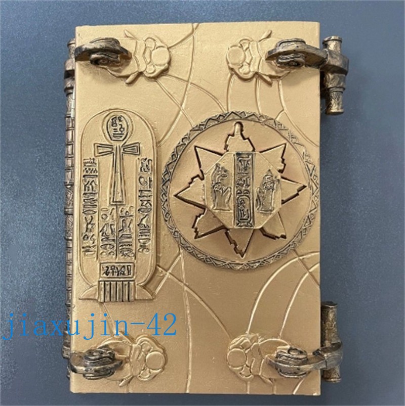 Book of The Dead The Mummy Magic book Box Prop with Key Resin Crafts Ornaments