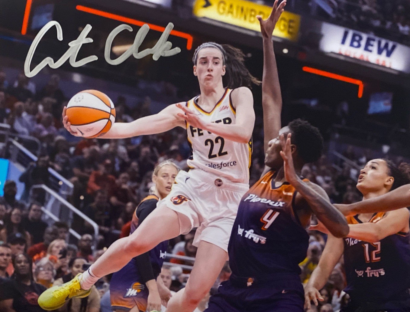 Caitlin Clark Iowa Indiana Fever Autographed Signed 8.5×11 Photo