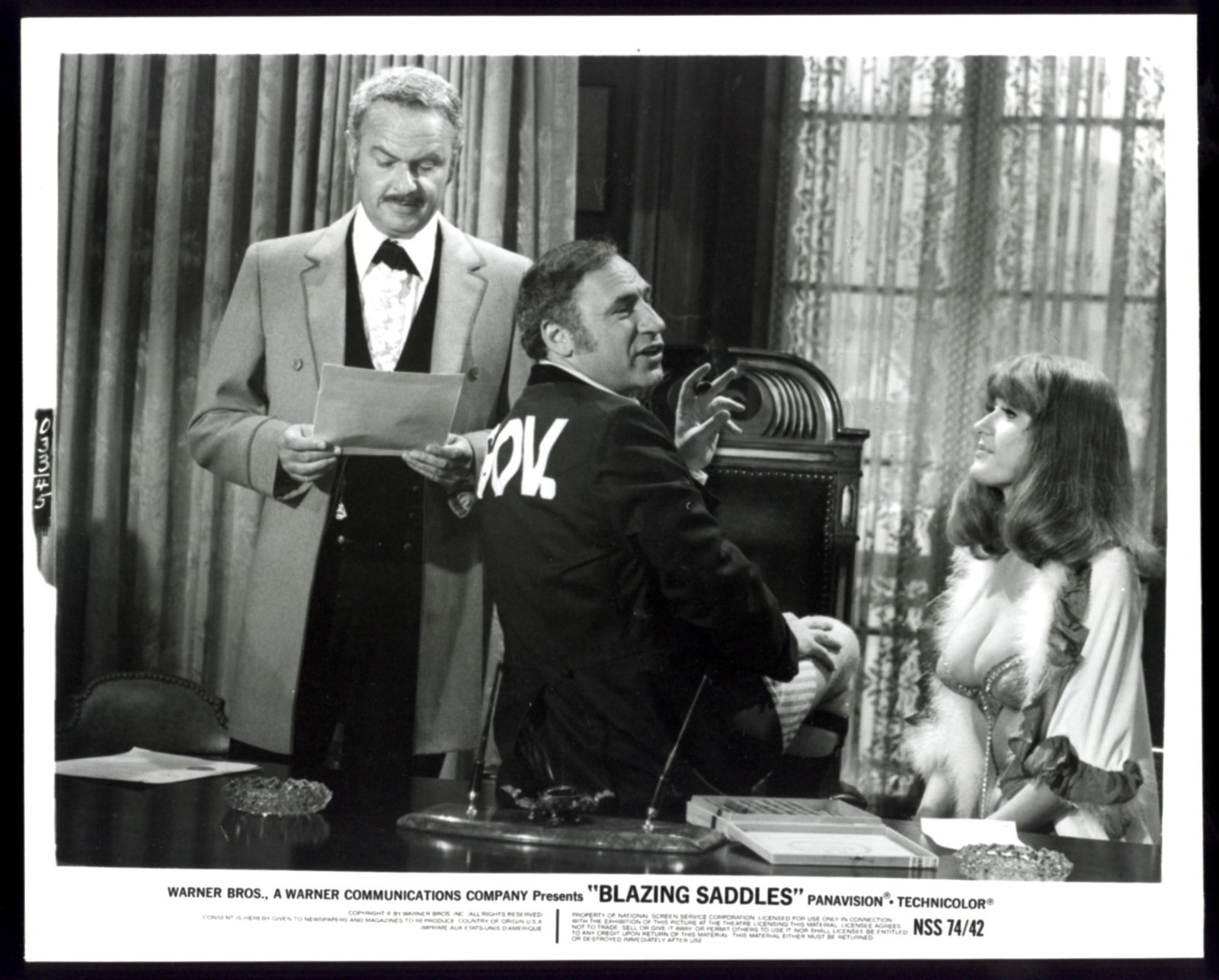 Vintage BLAZING SADDLES Studio Photo 1970s MEL BROOKS CLASSIC
