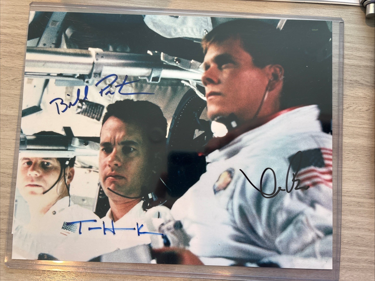 TOM HANKS, KEVIN BACON & BILL PAXTON SIGNED 8 X 10 PHOTO APOLLO 13