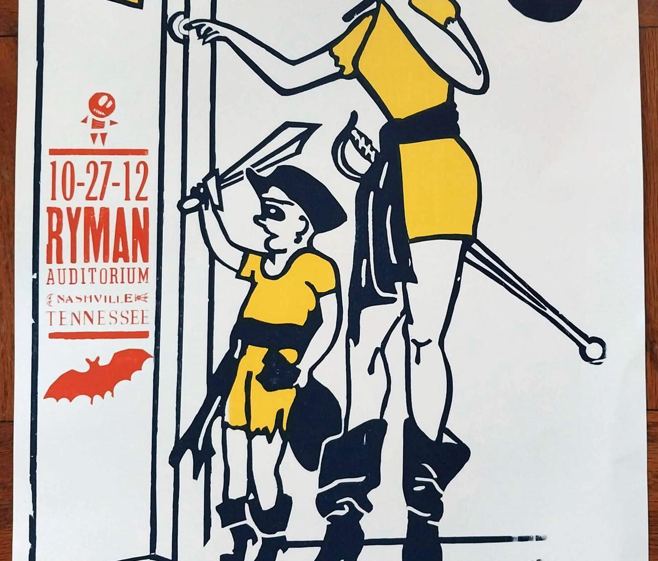 2012 moe. Ryman Auditorium concert poster Hatch Show Screen Print Nashville, TN