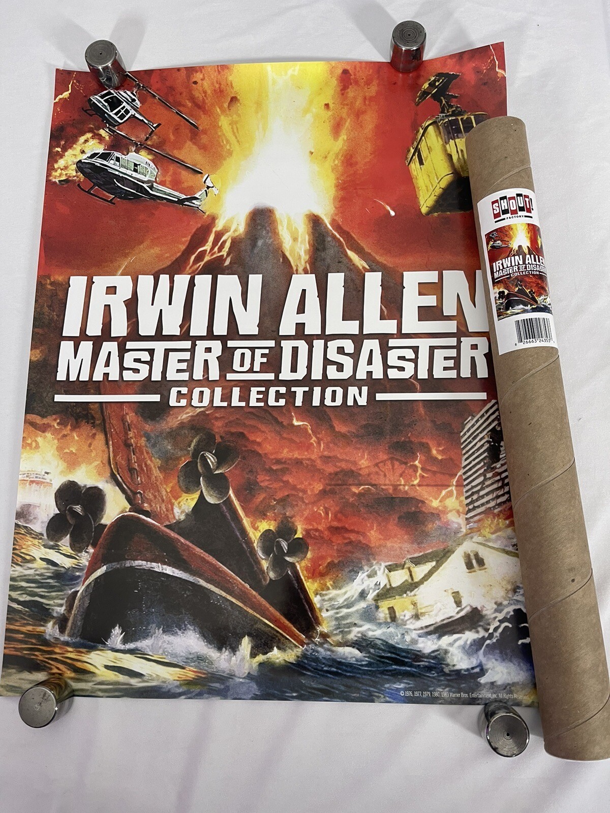 Irwin Allen Master Of Disasters Poster 18×24” Scream Shout Factory Movie Film