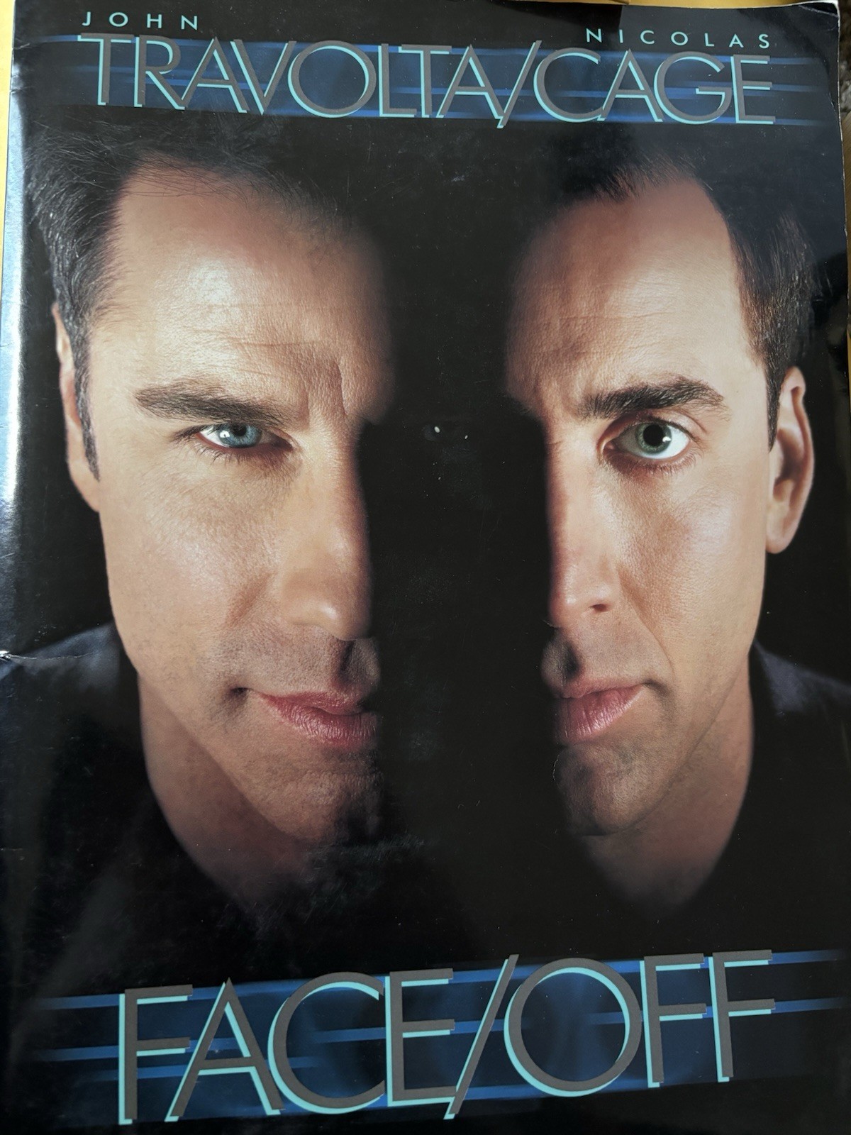 Face/Off (1997) Official Paramount Press Folder + 19 Press Photos – Nicolas Cage
