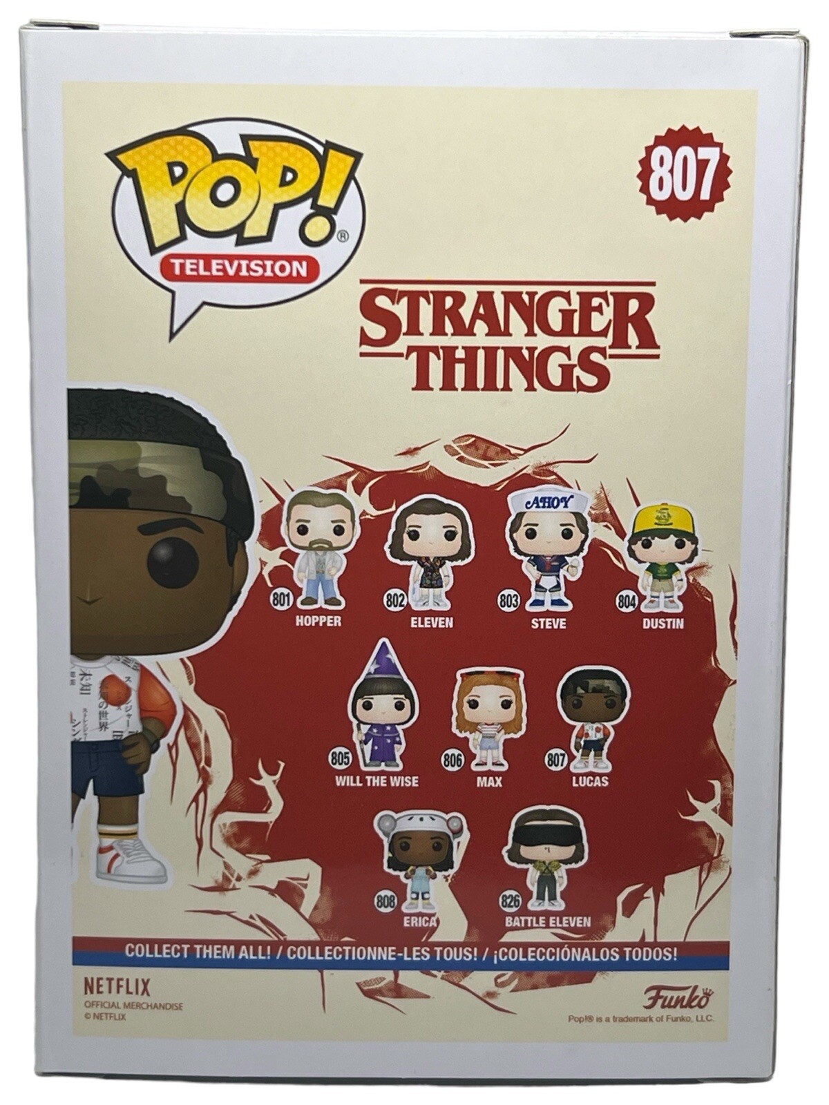 Caleb McLaughlin Signed Stranger Things Lucas Funko Pop 807 Autograph BAS COA