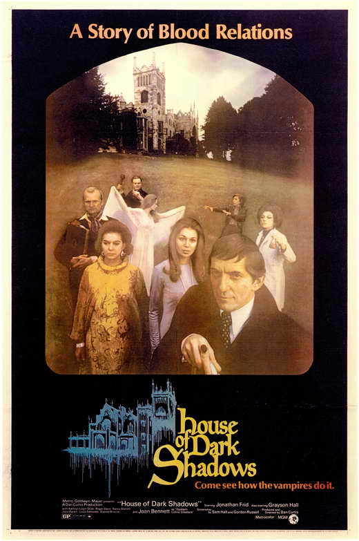 HOUSE OF DARK SHADOWS Movie Promo POSTER Jonathan Frid Joan Bennett Grayson Hall