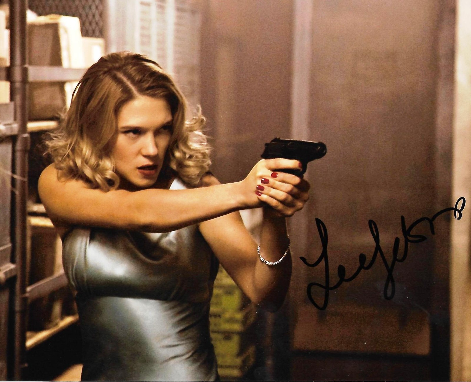 LEA SEYDOUX 007 JAMES BOND MAJOR GIRL AUTHENTIC AUTOGRAPH SPECTRE Madeleine COA