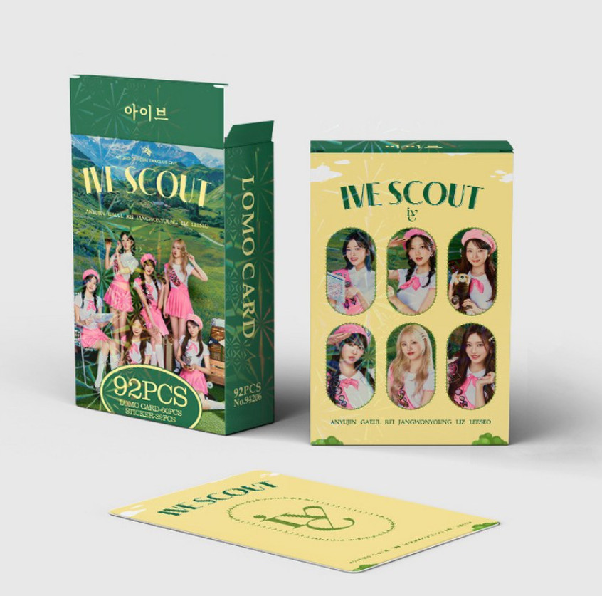IVE 2025 Scout Photocard Set 60 Cards 32 Stickers Kpop Korean Idol Goods