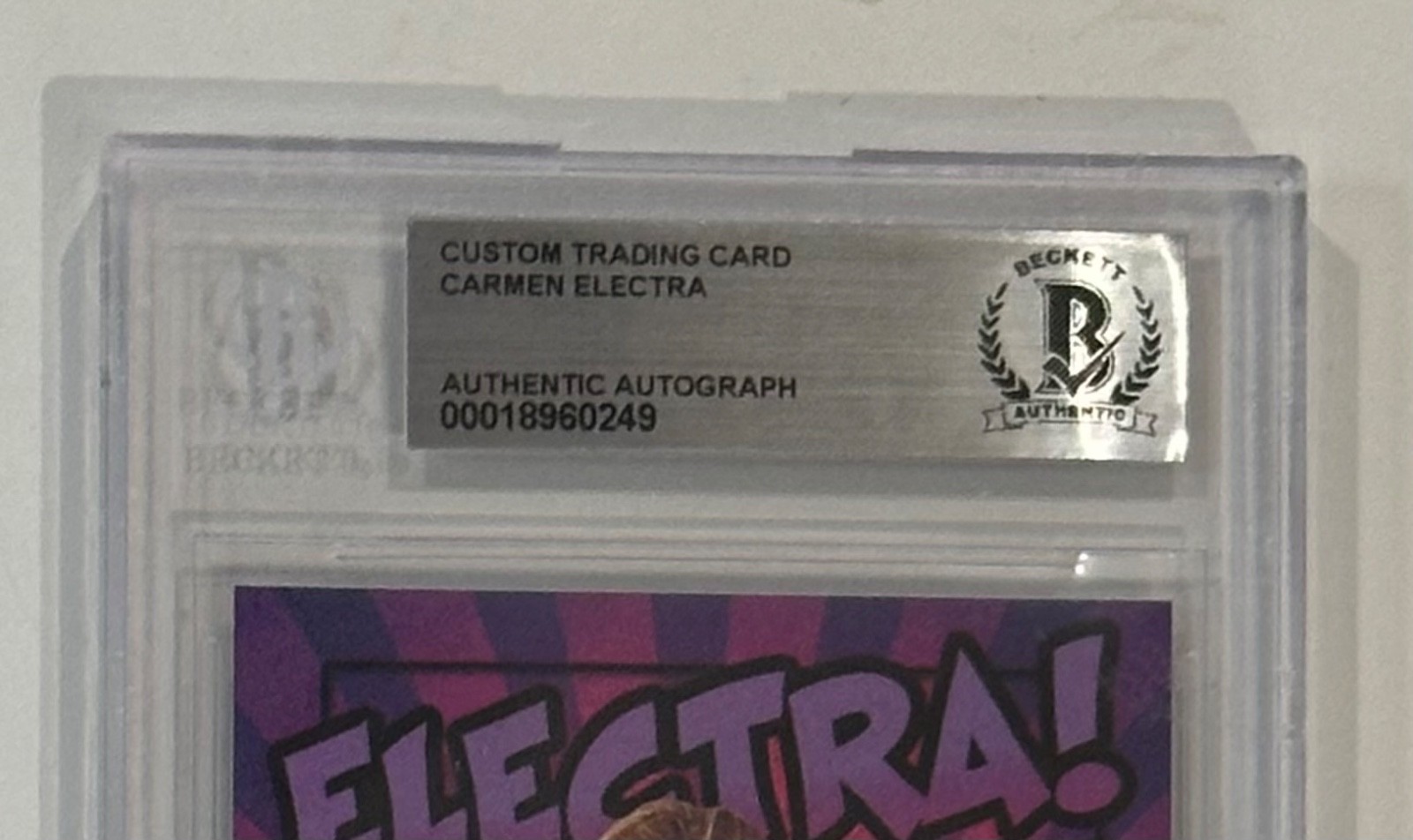 Carmen Electra Signed AUTO Trading Card Baywatch Singled Out Beckett BAS COA