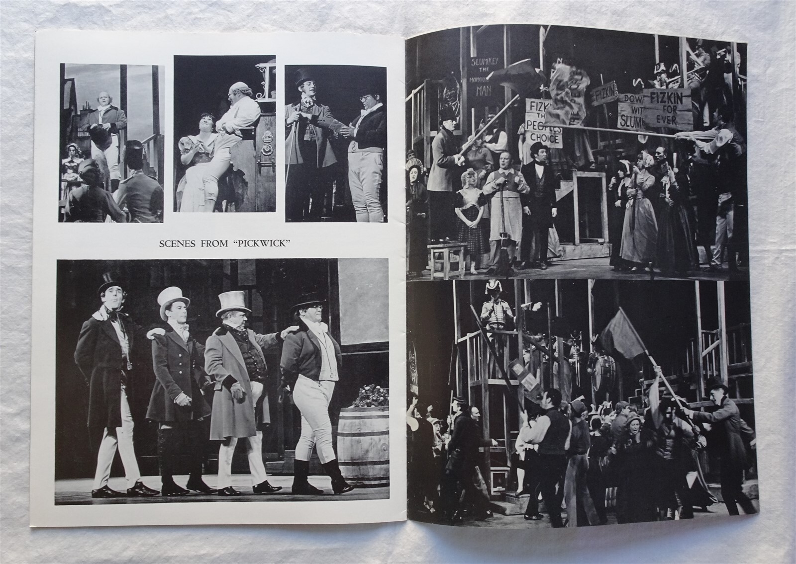 Pickwick Souvenir Program, Harry Secombe, Charlotte Rae, David Jones, Tour, 1965