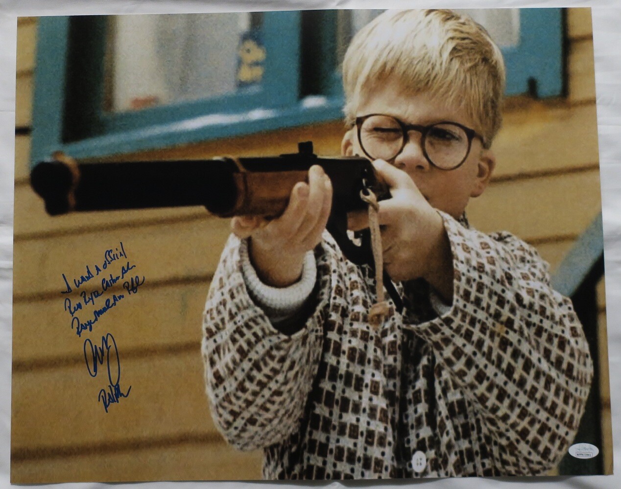Peter Billingsley Signed Christmas Story Auto 16×20 Photo w/Insc. JSA #WPP672941