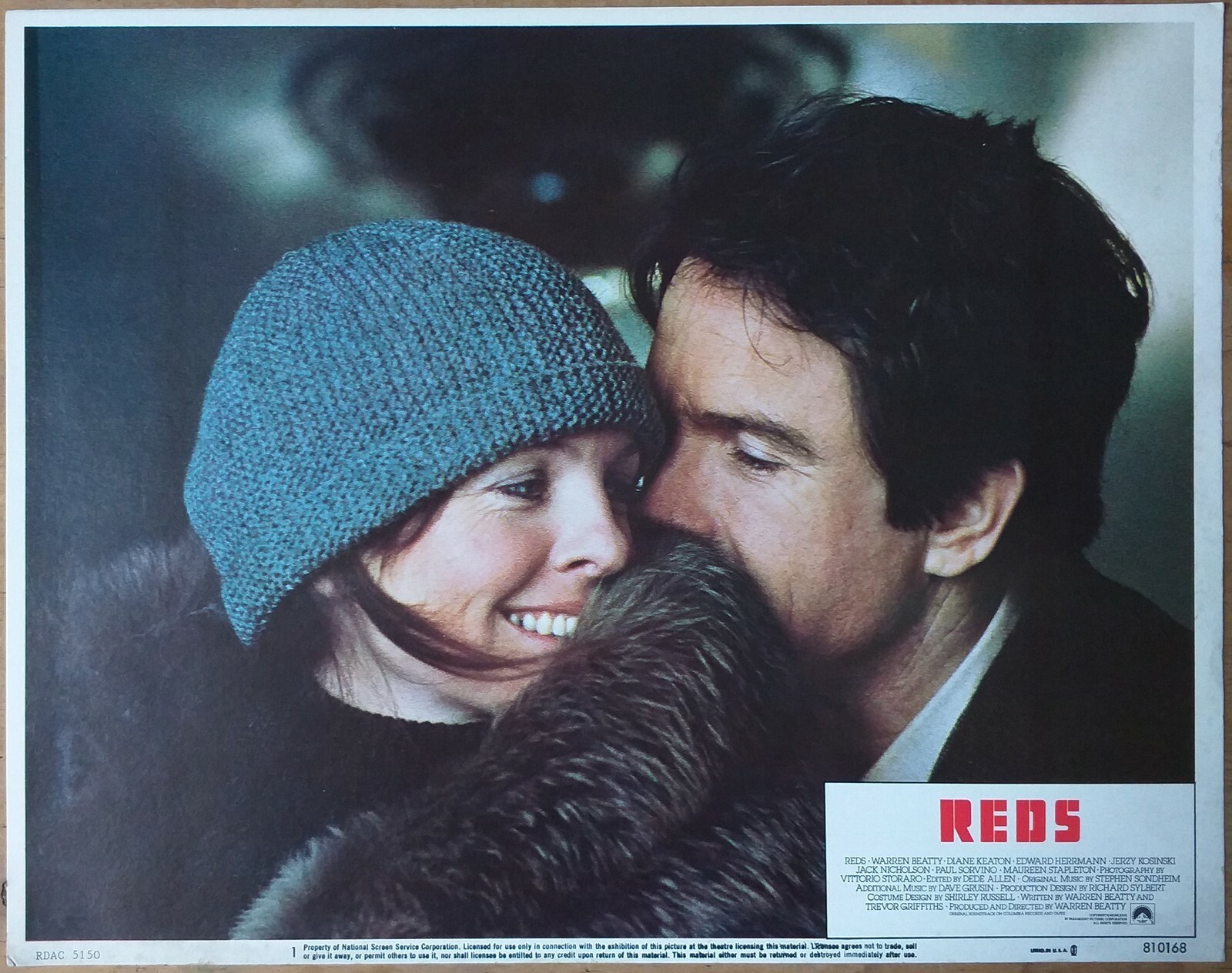 REDS, Warren Beatty, Diane Keaton, #1,#8, lc2389