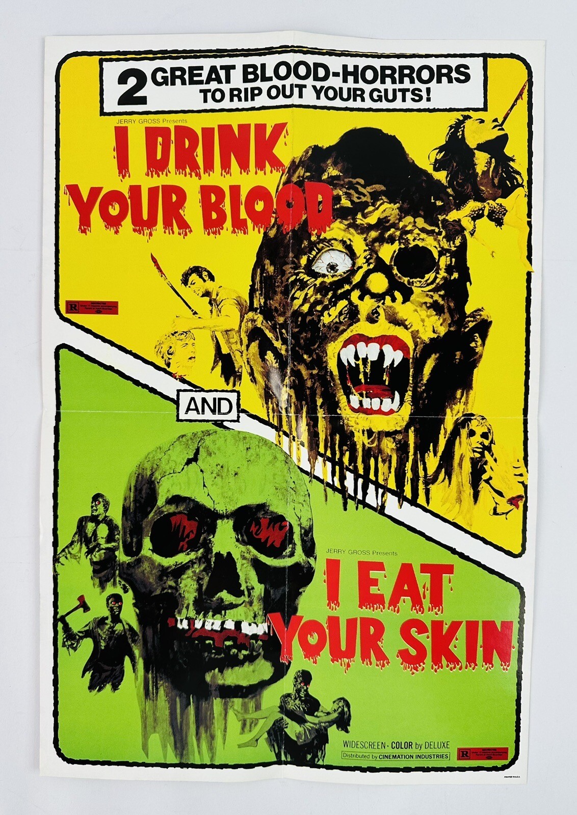 I Drink Your Blood I Eat Your Skin Horror Movie Insert Mini Poster 10″x14″