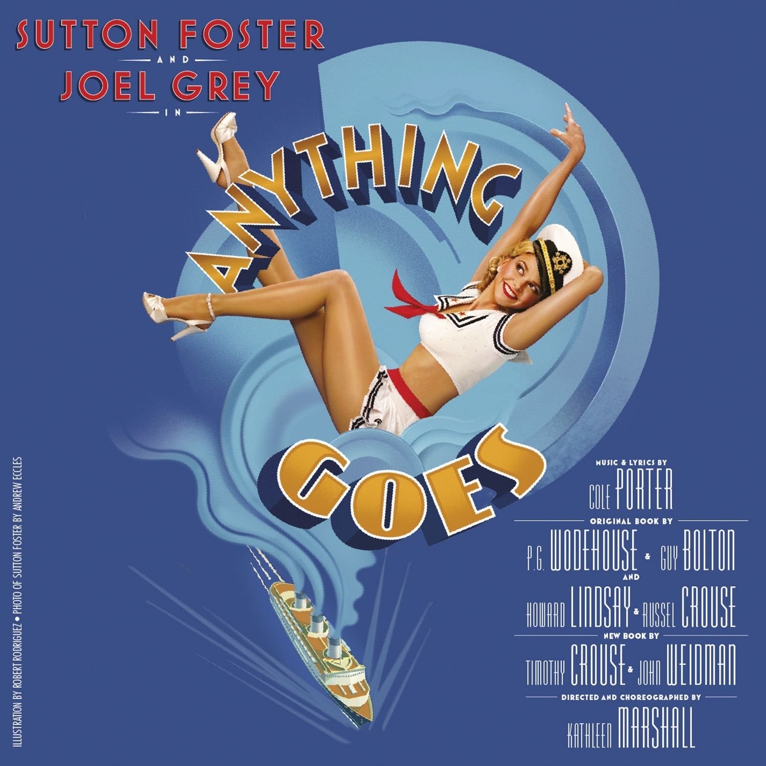 ANYTHING GOES Broadway Cast Musical Album Cover Replica Poster Photo Print #2