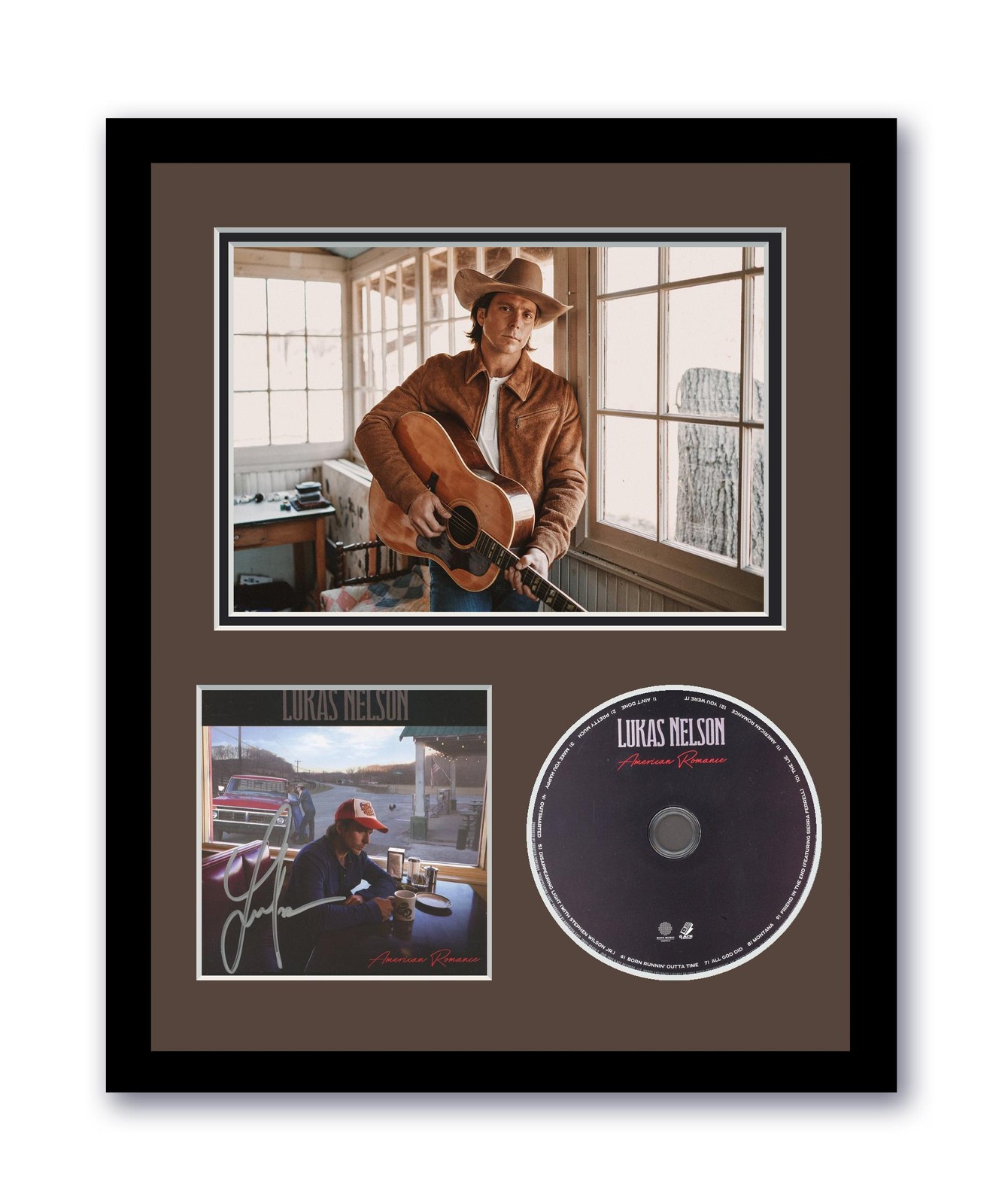 Lukas Nelson Autograph Signed 11×14 Custom Framed CD Photo American Romance ACOA