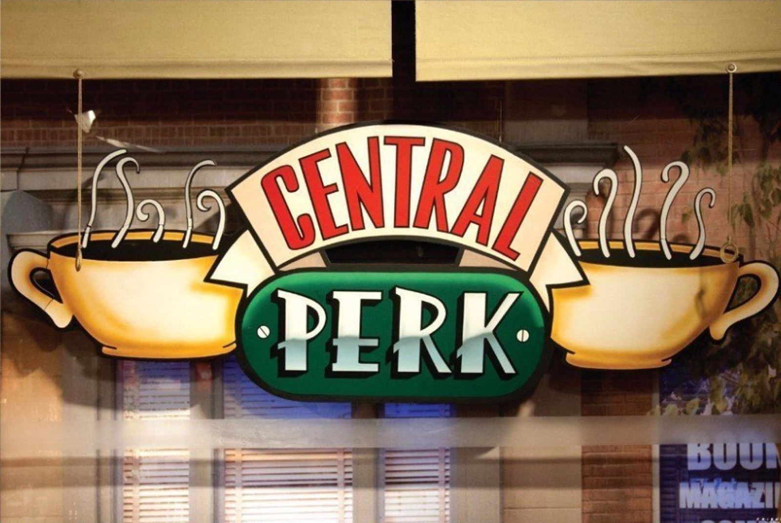 Friends – Central Perk Window Poster Print Coffee Shops ’90s