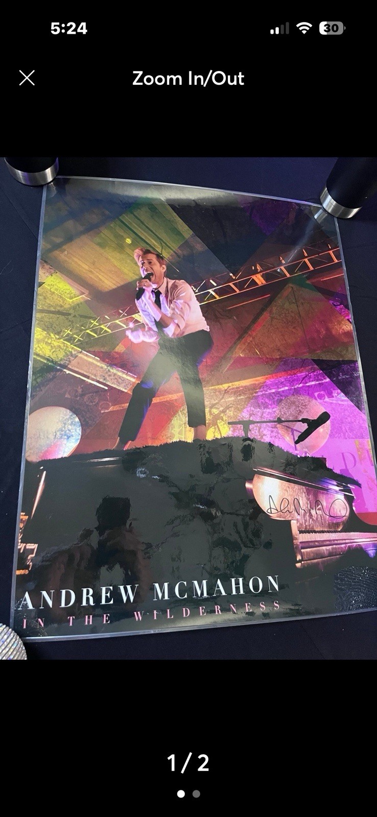 Andrew McMahon 2023 VIP Autographed Poster Wilderness Exclusive, 18×24 Inches