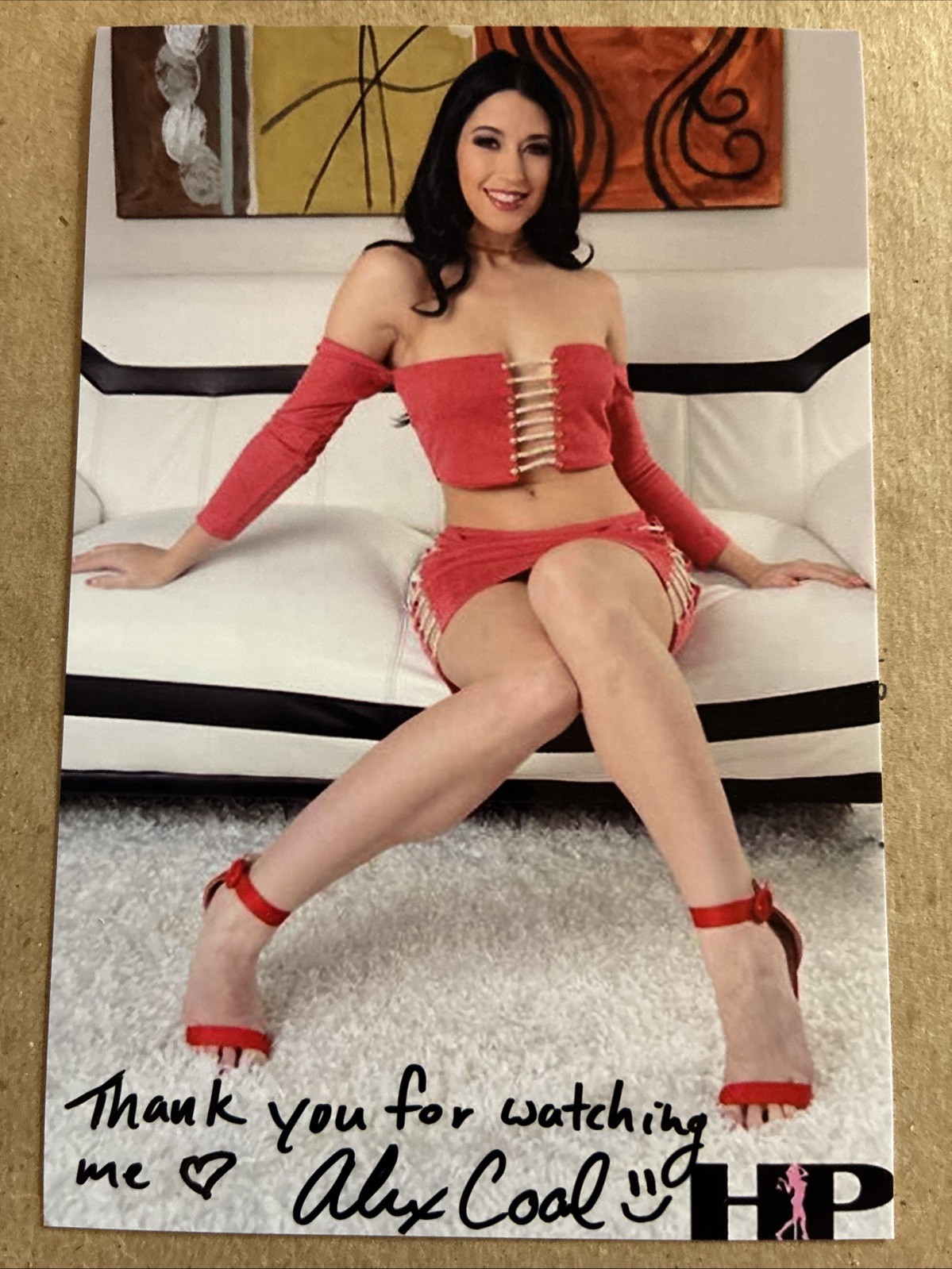Alex Coal Authentic Hand Signed Autographed 4×6 Photo Adult Star