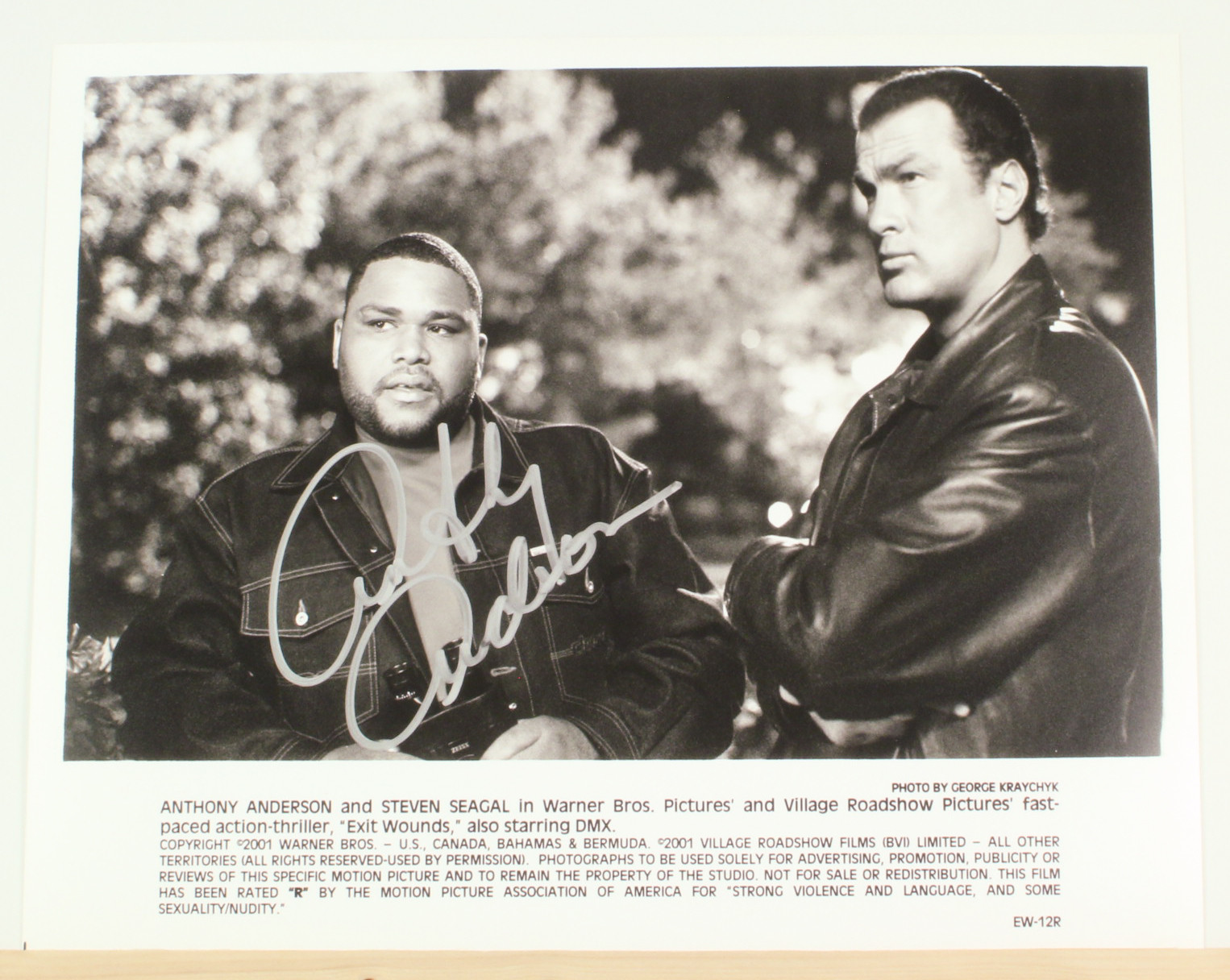 Anthony Anderson Signed 8X10 Photo Exit Wounds