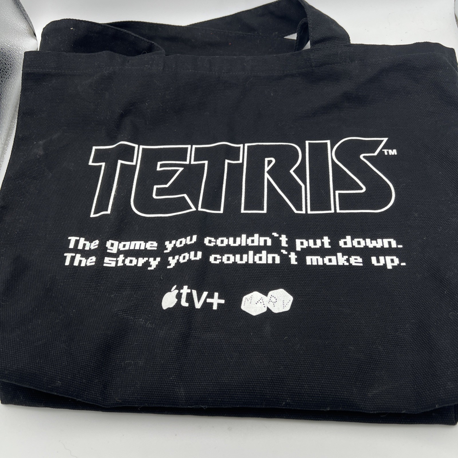 TETRIS Movie Promo TOTE BAG SXSW 2023 Apple+ Taron Egerton RARE Video Game