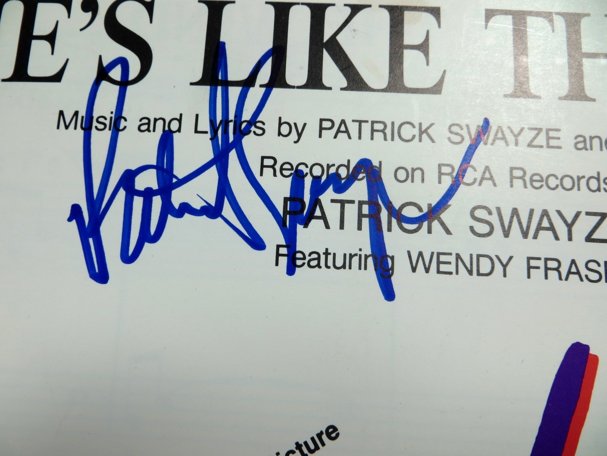 Patrick Swayze Signed Autographed Sheet Music Dirty Dancing BAS AE63953