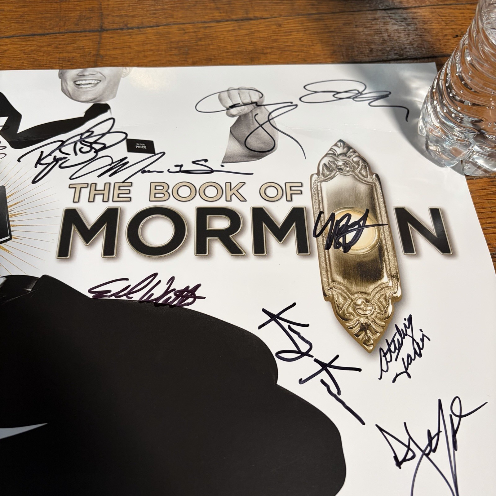 The Book of Mormon Poster Hand Signed by the Cast 14×22 Inches