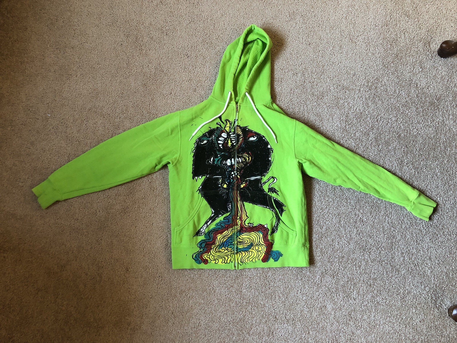 Medium/small Flaming Lips “killing the ego” zip up hoodie.