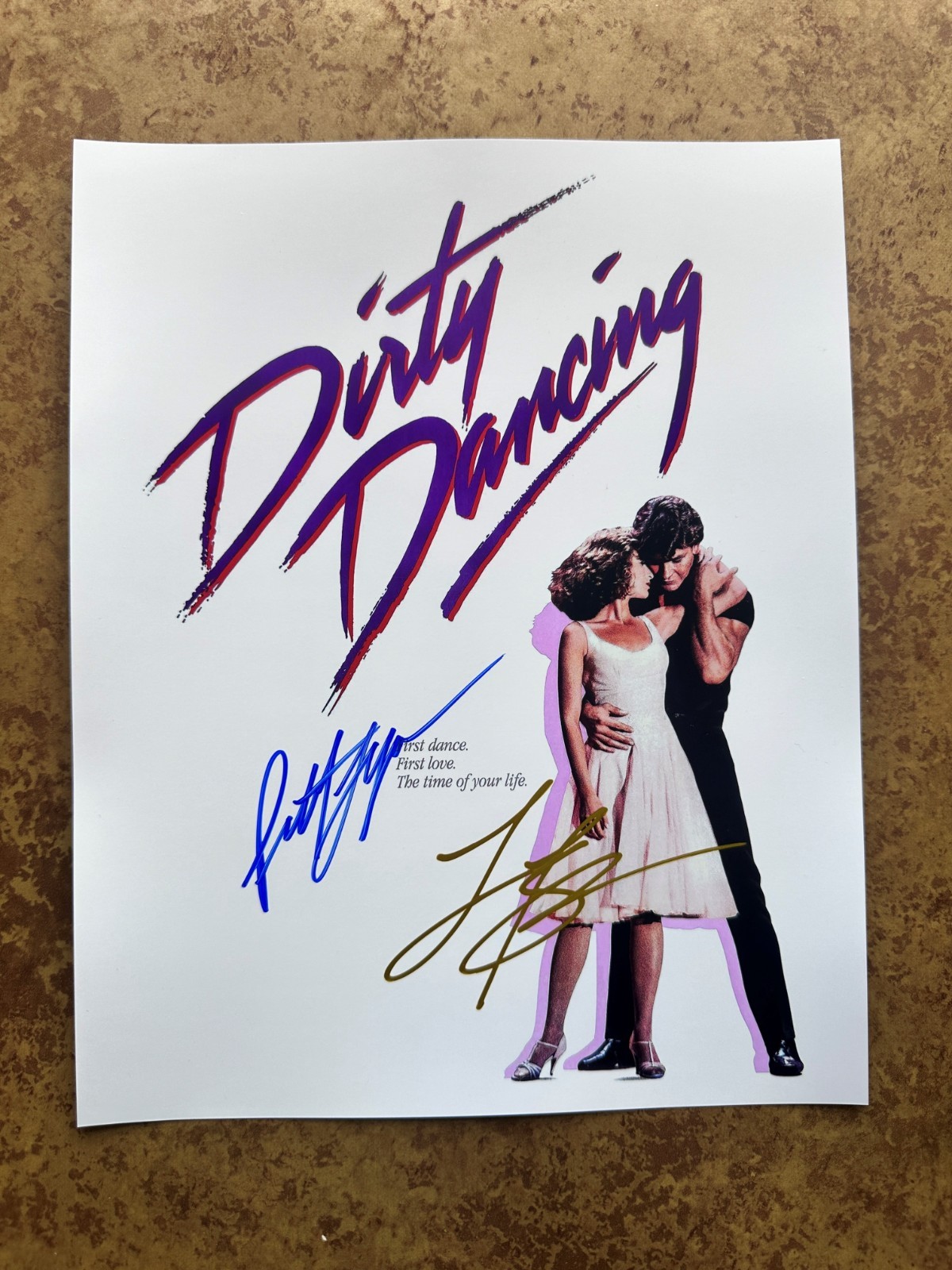 💃 Dirty Dancing Signed 8×10 Patrick Swayze Jennifer Grey
