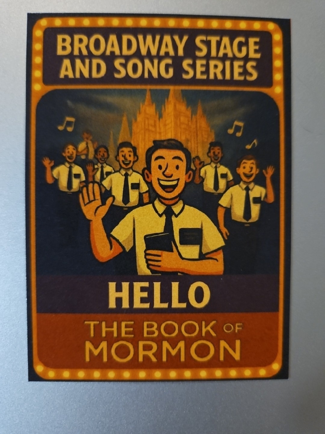 Broadway Stage And Song Series Custom Card – The Book Of Mormon