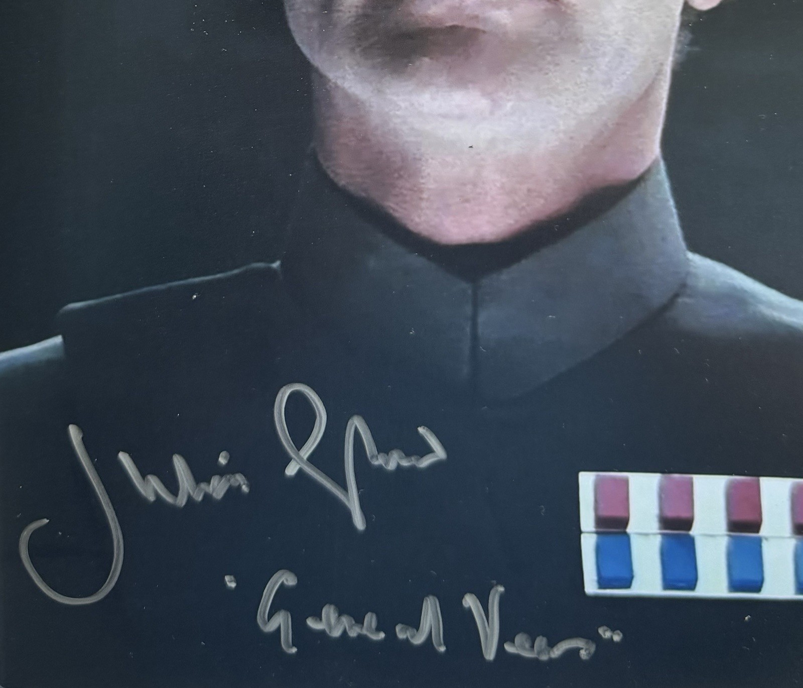 JULIAN GLOVER SIGNED AUTOGRAPH “STAR WARS” 8X10 PHOTO +JSA COA